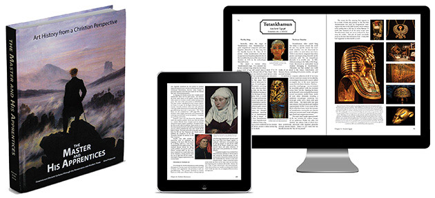 A Christian art history textbook available in hardcover and digital editions.