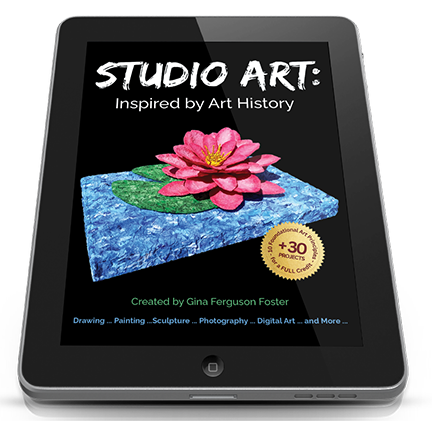 Studio Art shown on a digital tablet.